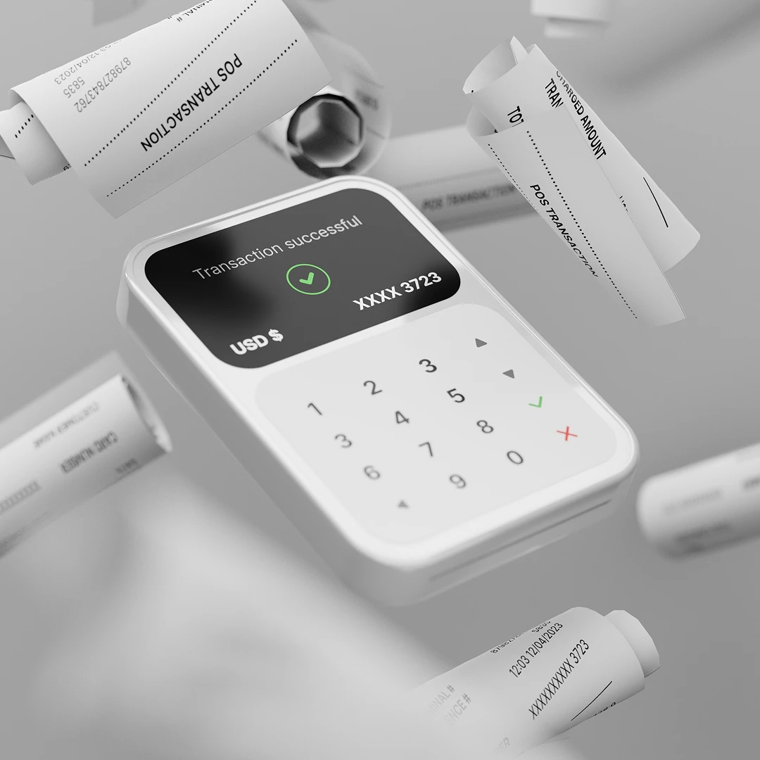 Mobile payment terminal with successful transaction