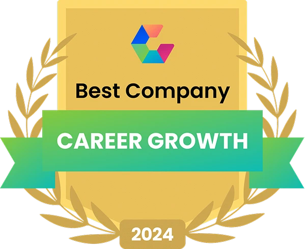 Logo of Comparably Best Company Career Growth 2024