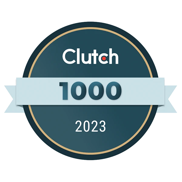Logo of Clutch 1000 Top-Rated Providers