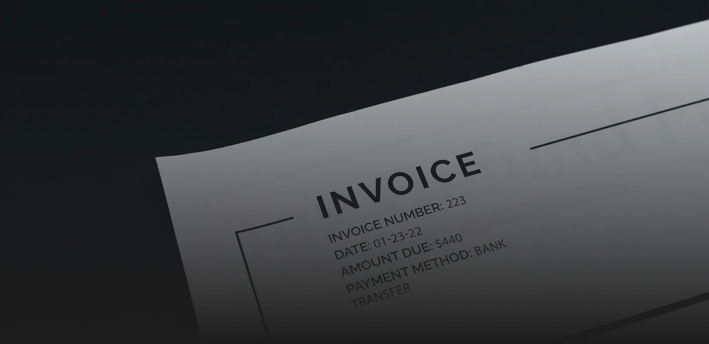Sample invoice document