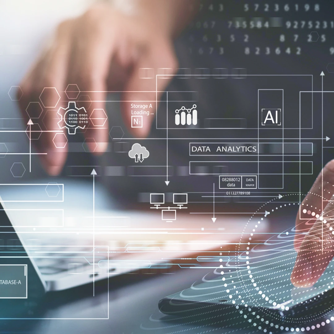 Abstract illustration of tools that automate processes and enhance customer experience