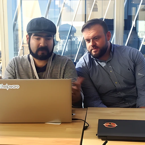 Robert Nash, CEO of Helpware, visiting the company's Mexico office and meeting with team members.