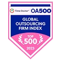 OA500 Global Outsourcing Firm Index Top 500 2023 award logo