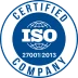 ISO certified company badge