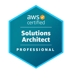 AWS certified company solutions architect professional badge