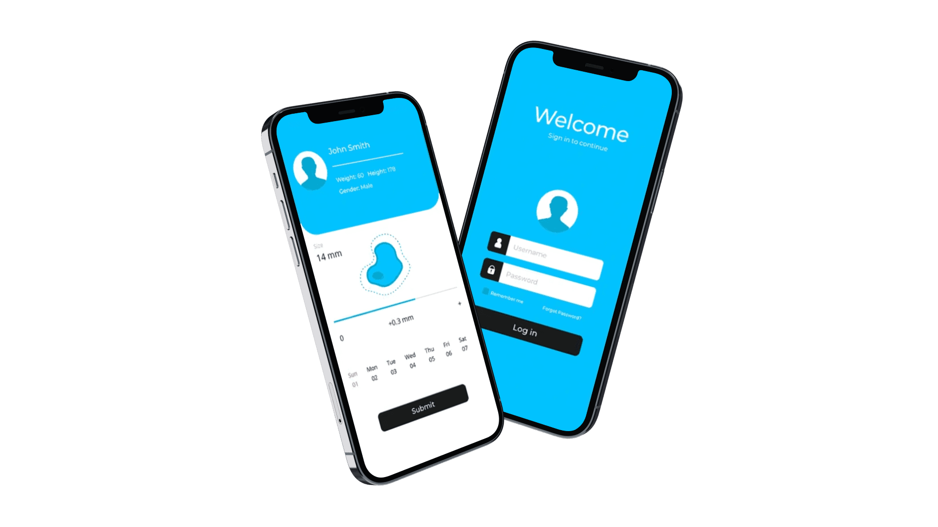 Automated melanoma prevention and detection app UI showcase