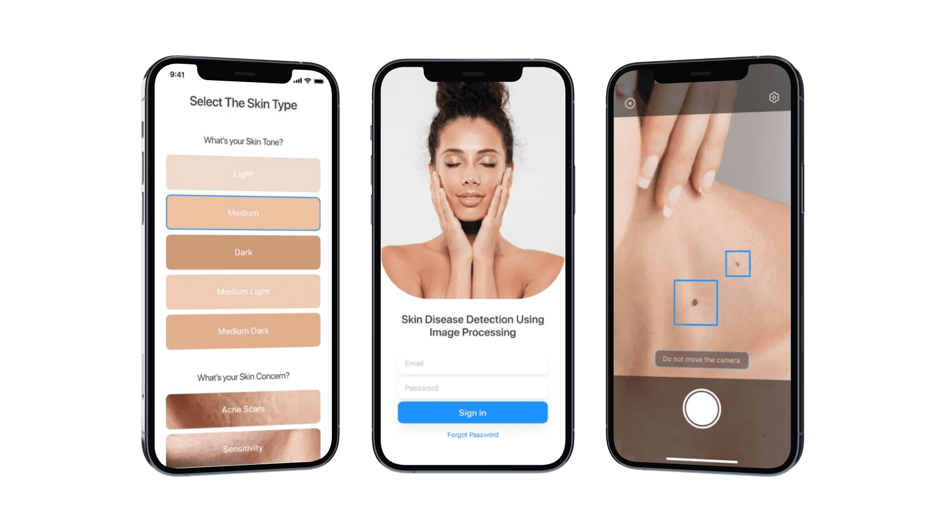 AI-powered image recognition app's interface and functionality demonstration